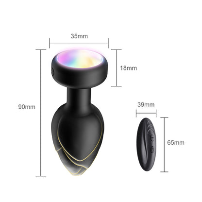 Led Light Up Butt Plug With 10 Vibration Modes with Remote - image 3