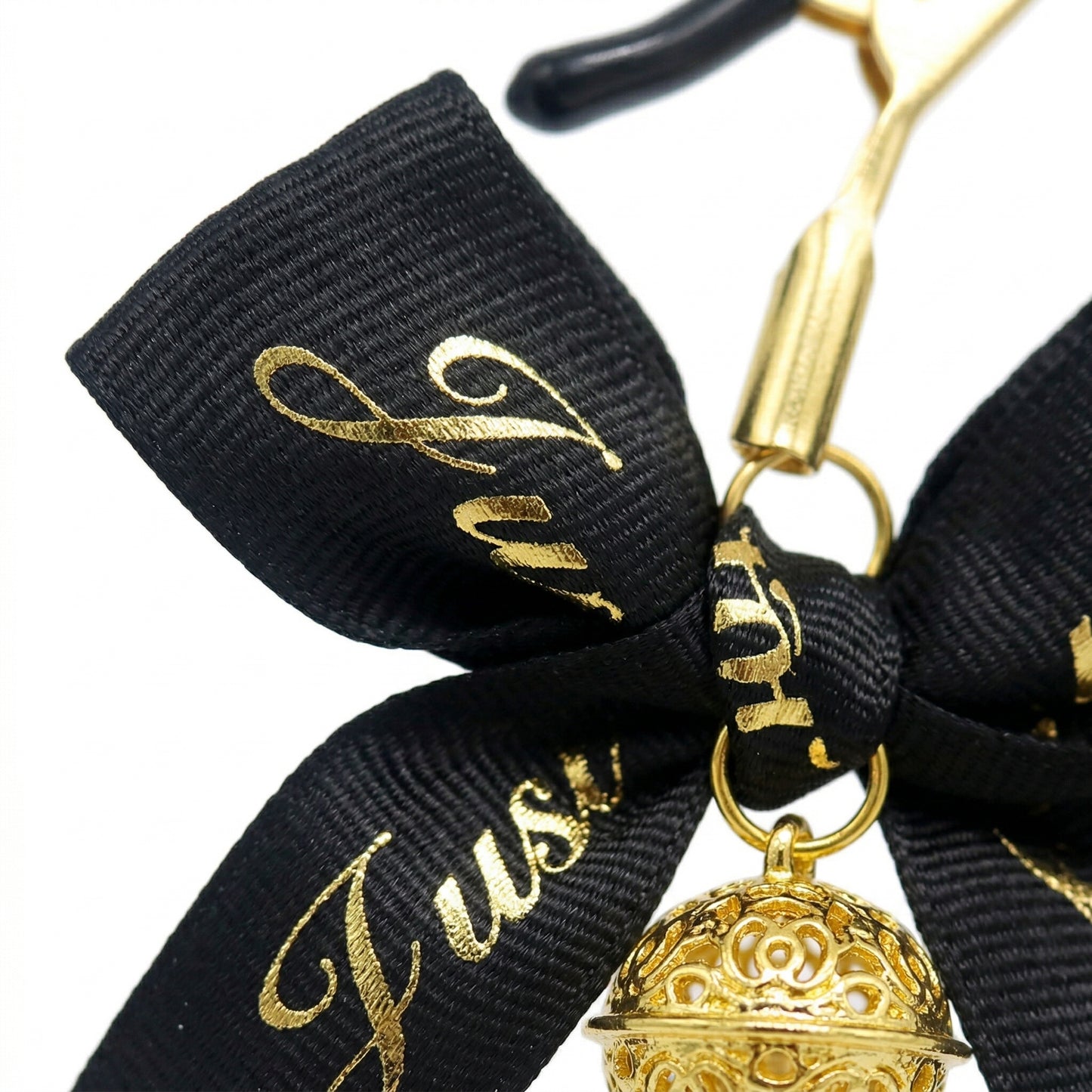 Metal Alligator Clamp Set with Bells & Bow Accents - image 2
