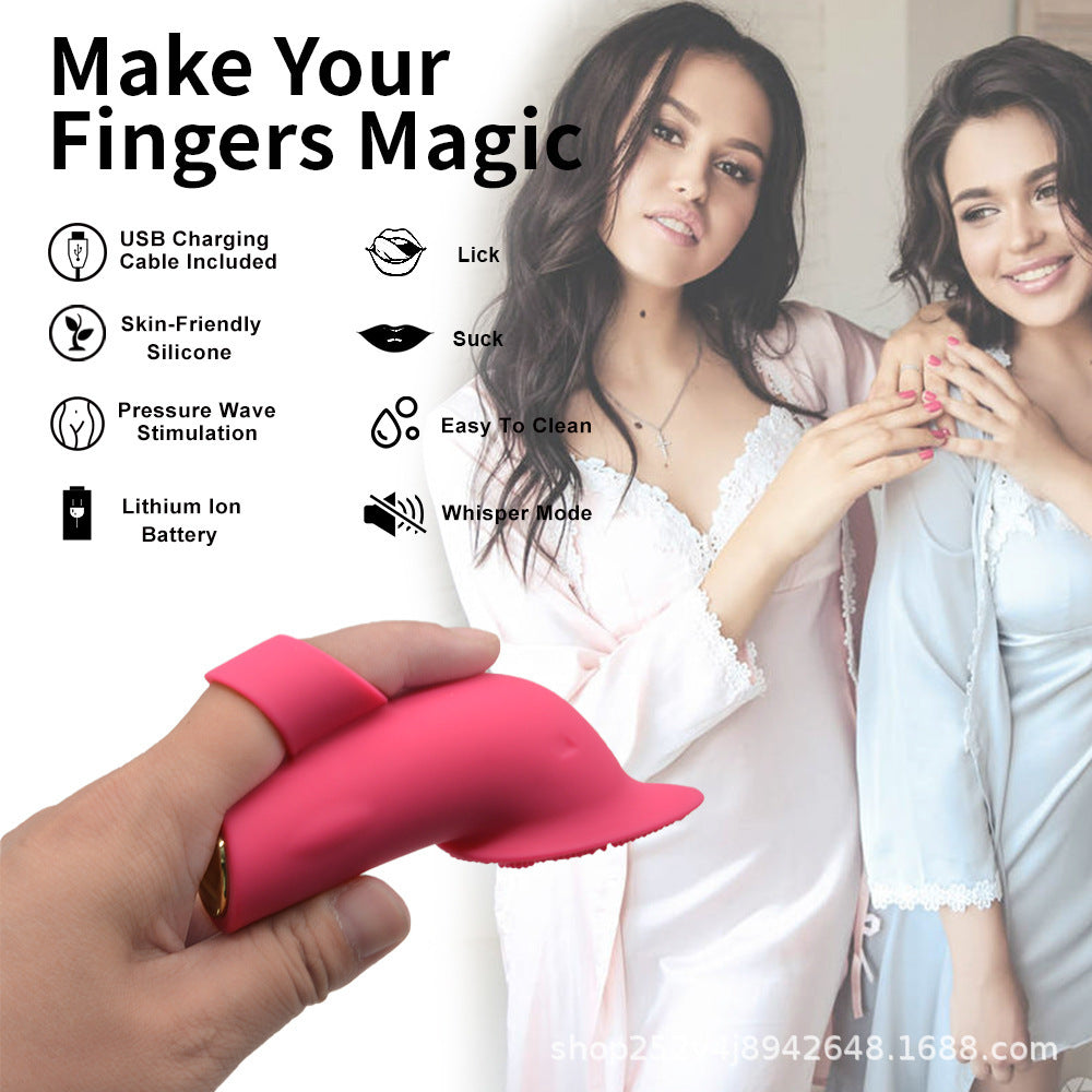 Finger Magic Vibrator Clit Stimulator for Precise Pleasure - Red - image 0