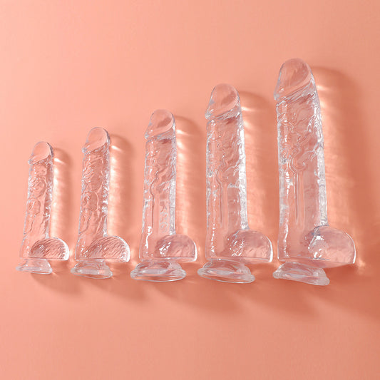 Small Realistic Clear 6 inch Cute Dildo with Suction Cup Dildo - image 0