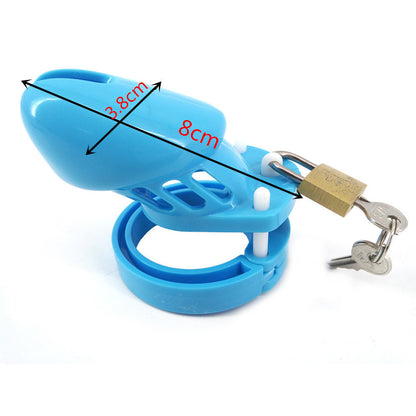 Denial Chastity Cage - Blue - S - 3.13 Inches - image 3