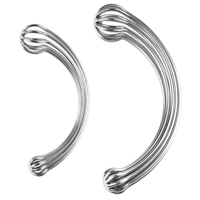 Hallow Curved Stainless Steel Dual-ended Massage Wand - image 4