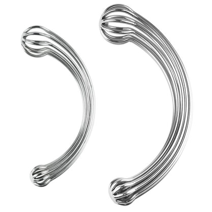 Hallow Curved Stainless Steel Dual-ended Massage Wand - image 4