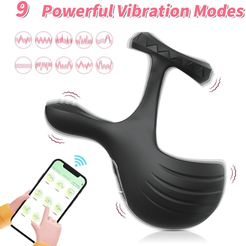 Vibrating Cock Ring - APP Control - image 4