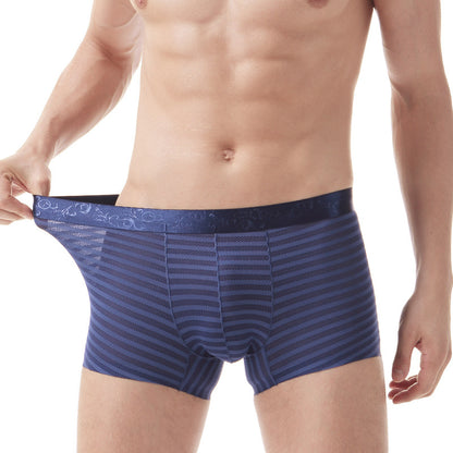 Stripe Mesh Boxer Shorts Black - Blue - XXL - image 8