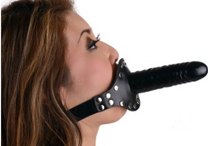 Ride Me Mouth Gag Strap-on Dildo - image 0
