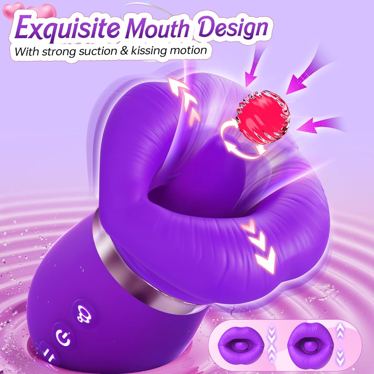 Exquisite Rose Kissing Vibrator - image 13