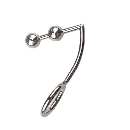 Stainless Steel Anal Hook with Balls - silver - image 0