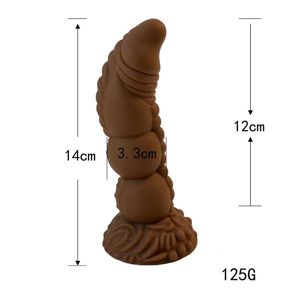 Brown Tentacle Fantasy Anal Plug - S - image 3