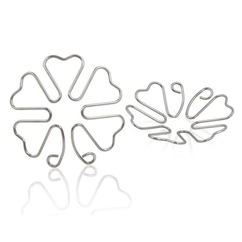 Four-leaf Lucky Clover Nipple Clamps - Silver - image 0