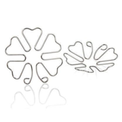 Four-leaf Lucky Clover Nipple Clamps - Silver - image 0