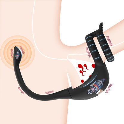Vibrating Cock Ring Taint Stimulator with Remote Control - image 1