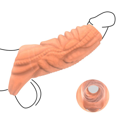 Monster Penis Enlargement Sleeve Dildo - image 0