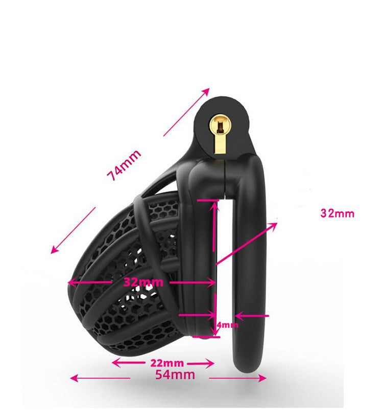3D Hive Series - Bee Black Chastity Cage  - image 2