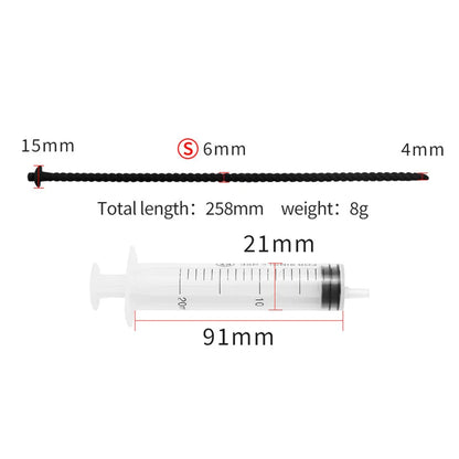 Male Spray/Washing With Syringe Urethral Plug Urethra Dil Sounding - 6mm sound + Syringe - image 6
