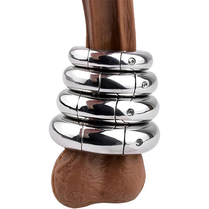 Stainless Steel Locking Cock Ring - image 6