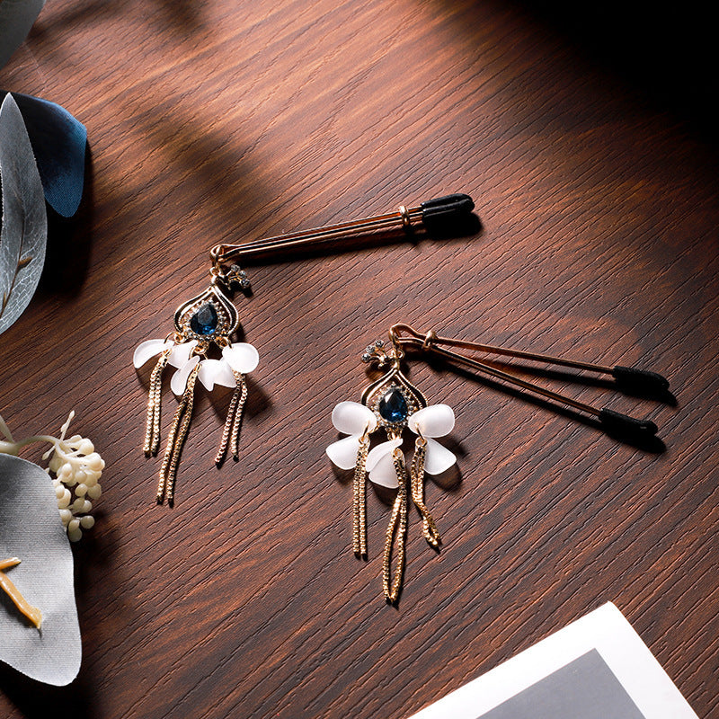 BDSM Sapphire Nipple Clamps Nipple Clips - image 1