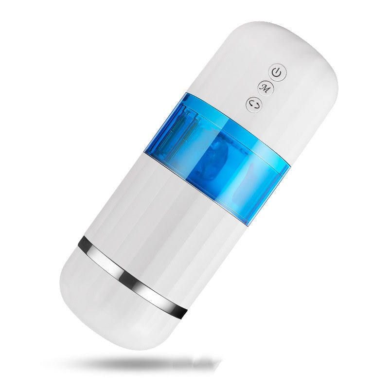Twist & Thrill Rechargeable Male Masturbator - White - image 3
