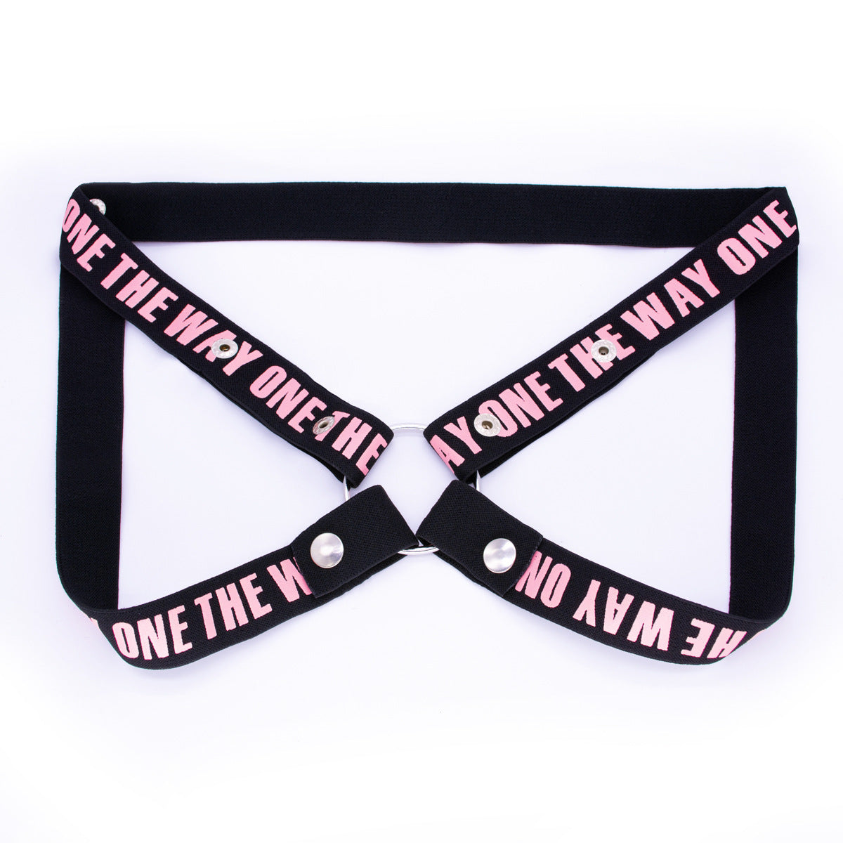 Male Chastity Belt With Four-way Wide Restraint Belt - C - pink - image 9