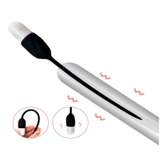Mini Vibrating Urethral Tube - Black - image 1
