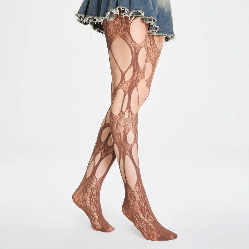Gothic Ripped Fishnet Tights – Edgy & Bold for Night Outs - image 7