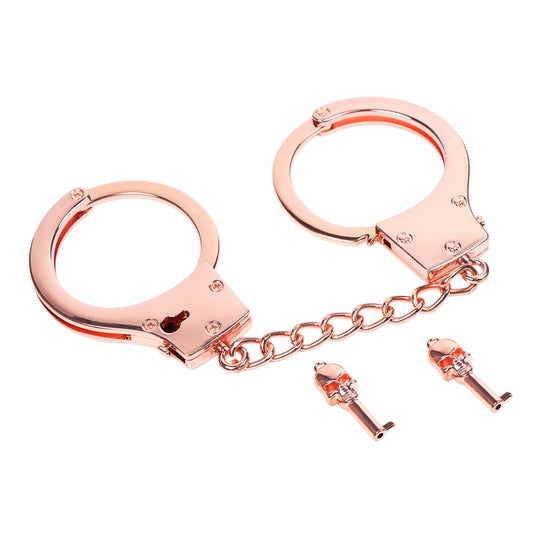 SM Gold & Silver Handcuffs Hand Restraints - Rose Gold - image 0