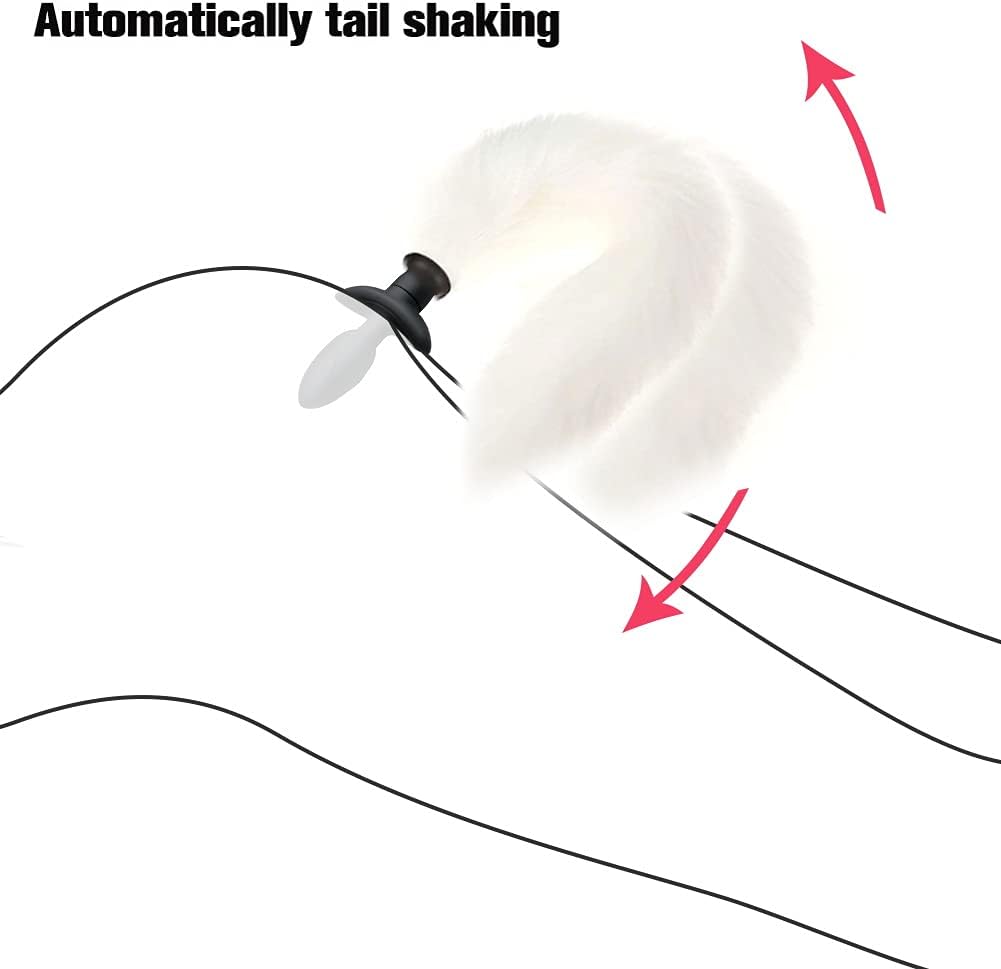 Vibrating Foxy Tail Silicone Anal Plug - image 1