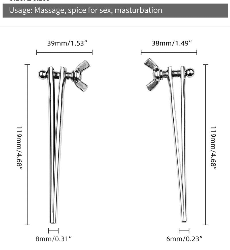 Adjustable Metal Dilator Urethral Rod Male SM Masturbation - image 6