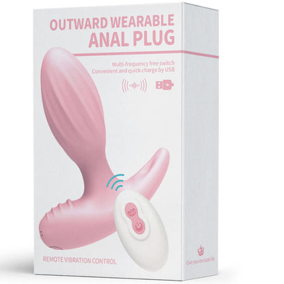 Vibrating Rechargeable Silicone Anal Plug - Style 1 - Pink - image 2