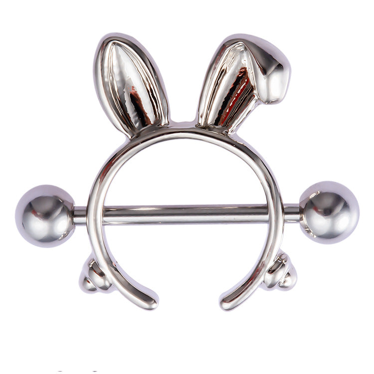 Playboy Rabbit Nipple Piercing Ring Piercing Jewelry - B - image 1