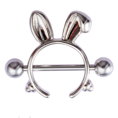 Playboy Rabbit Nipple Piercing Ring Piercing Jewelry - B - image 1
