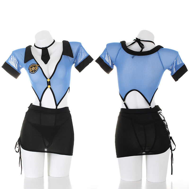 Naughty Cop Cosplay Lingerie For Women - image 4