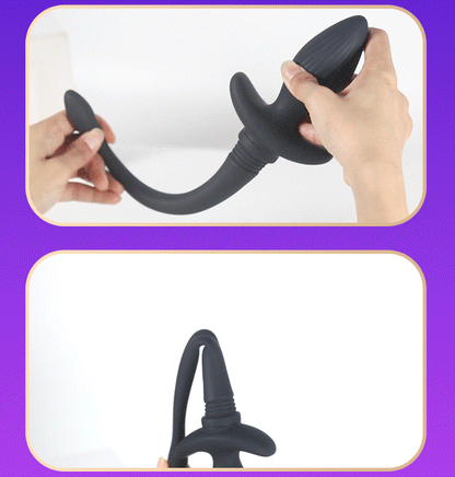 Unique Design Silicone Vibrating Tail Butt Plug with Remote - image 4
