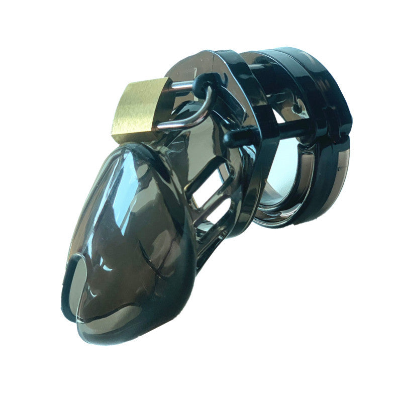 Transparent Chastity Cage - Black - Small - image 2