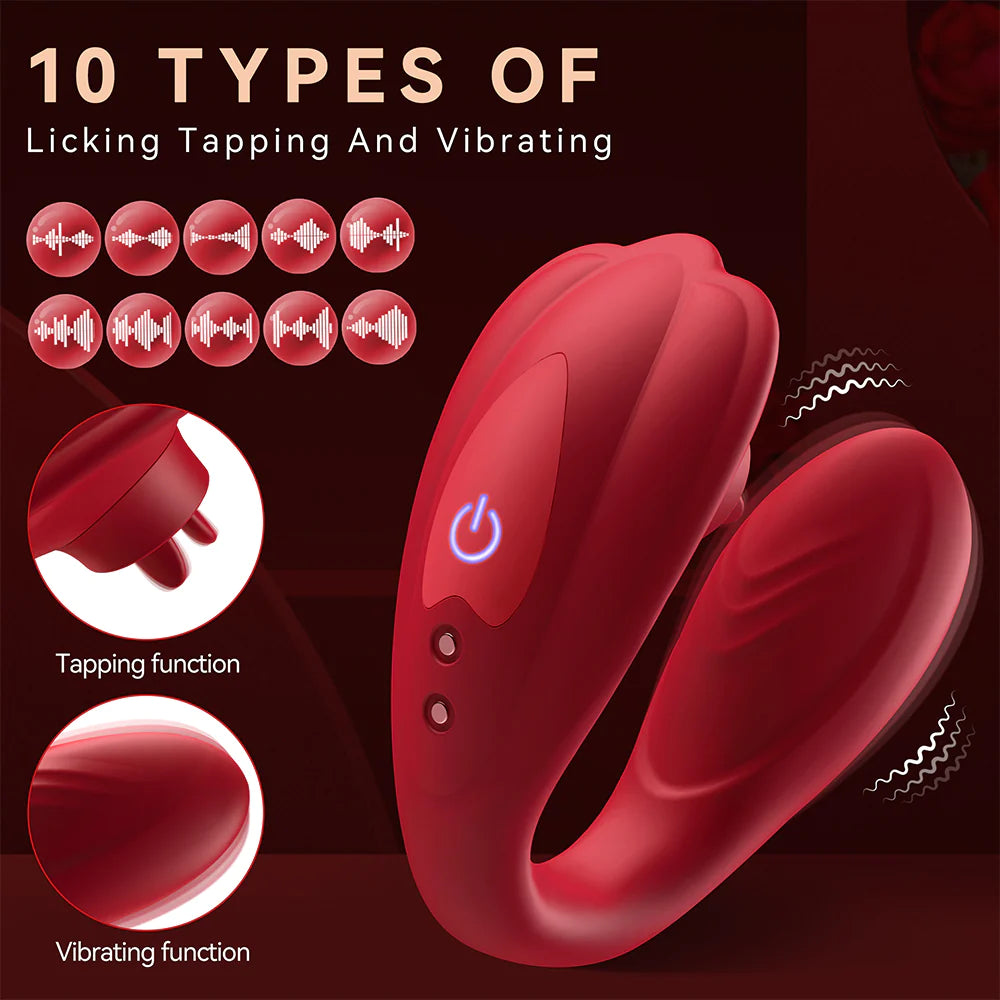 Remote Control Vibrator With 10 Licking Vibration Modes Clitoris G-Spot Stimulator - image 2