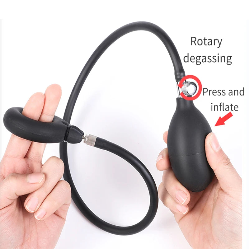 Inflatable Penis Cock Rings Penis Enlargement Penis Exerciser - image 2