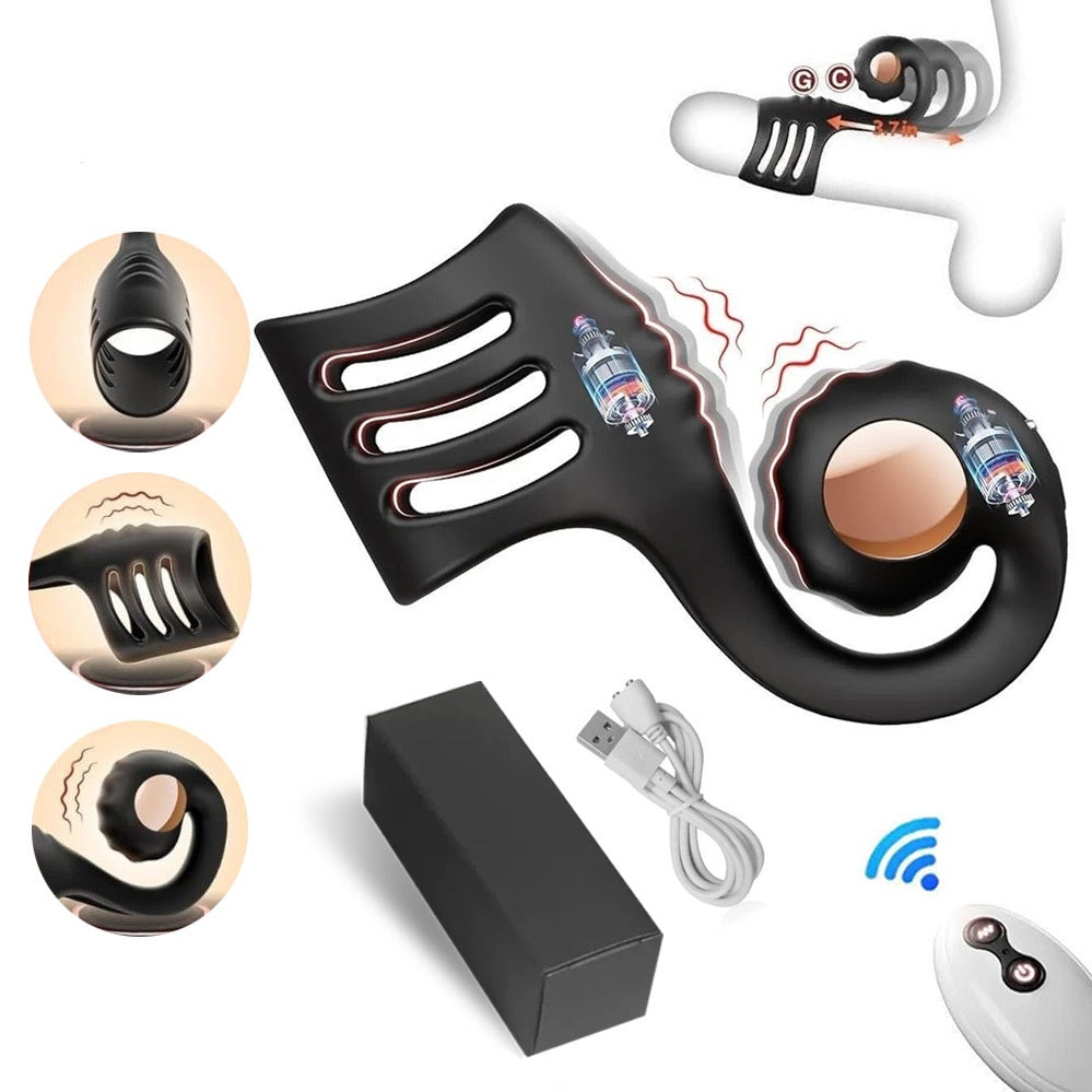 Ocean Pulse Duo – Seahorse-Inspired Vibrating Couples Ring - image 2