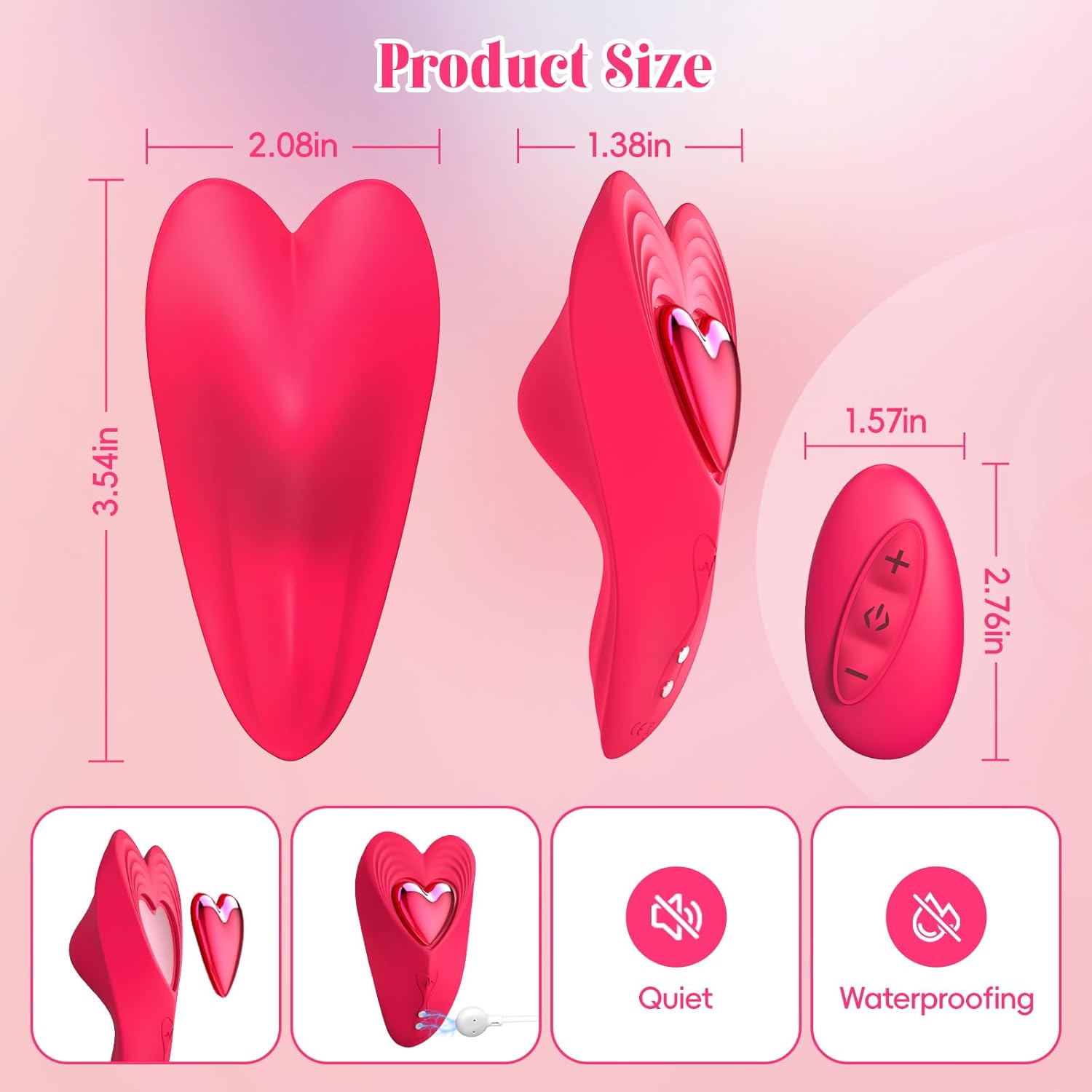 Remote Control Butterfly Vibrator App Cellphone Wearable Couple Vibrator - image 2