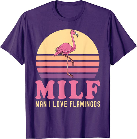 MILF Pink Joke Party T-Shirt - Dark Purple - XXXL - image 0