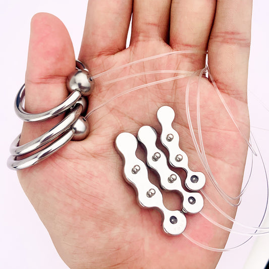 Stainless Steel Prostate Massager with Pulling String - image 0