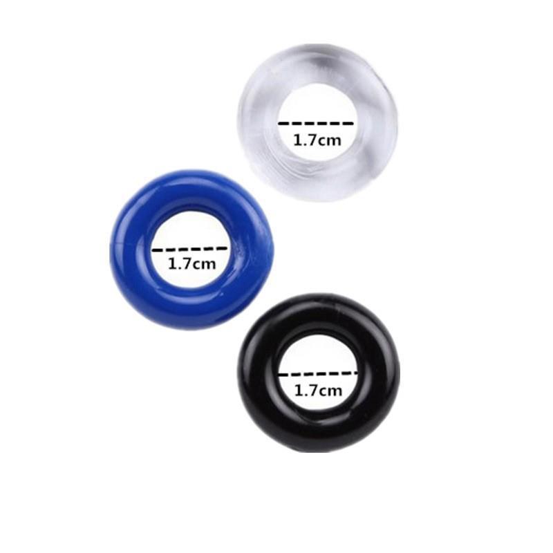 Premium Silicone Cock Ring - 3 colors - same size - image 3