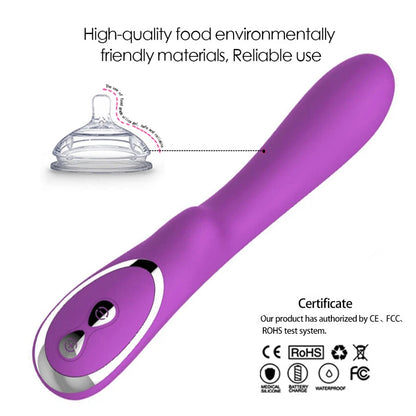 Vibrator-G-Spot-Dildo Clit-Massager-Female-Sex-Toys-Multispeed - image 5