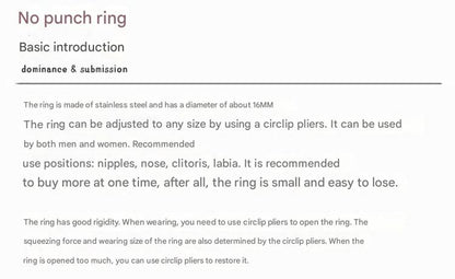 Virginal Clitoris Ring No Piercing Labia Ring - image 2