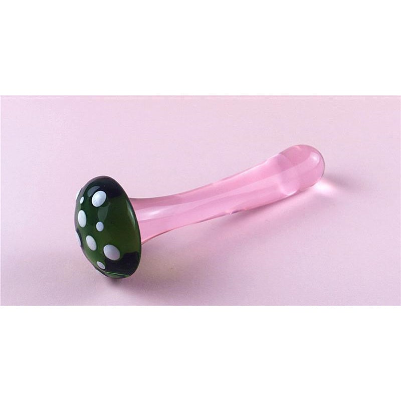 Clear Glass Anal Dildo with Pink Gem – Hypoallergenic & Smooth - image 3