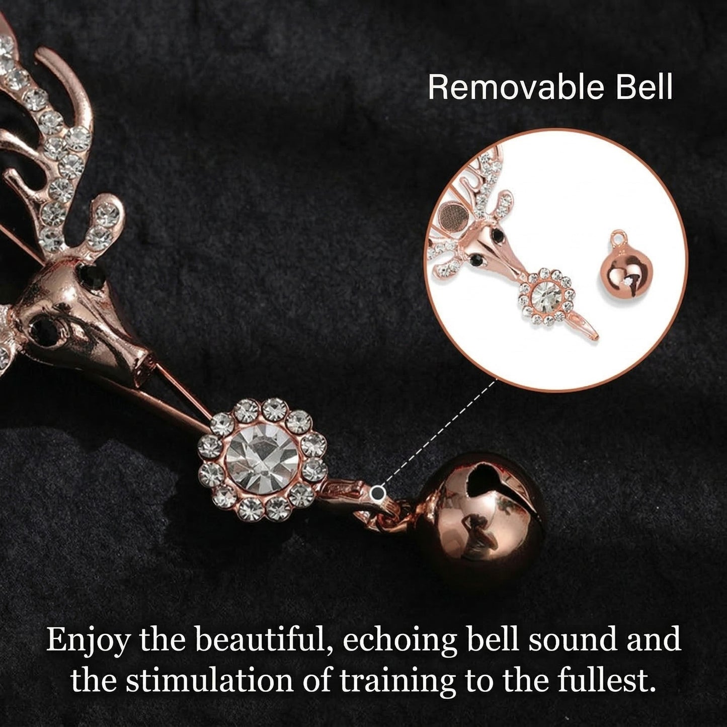 Rose Gold Nipple Clamps with Decorative Charms - image 2