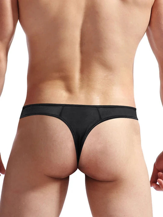 Men's Sexy Spaghetti String Nylon Thong - image 0