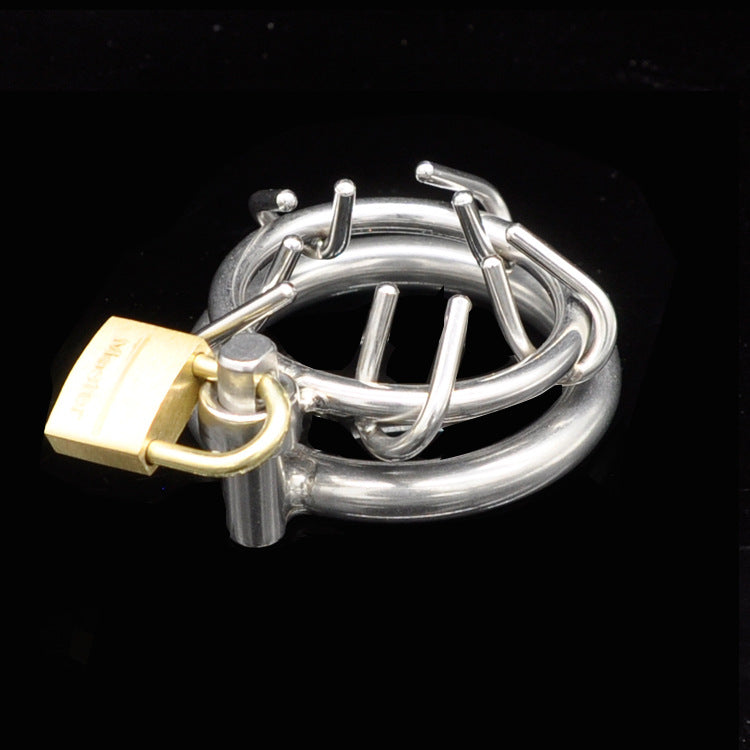 Ultimate Pain Penis Torture Tool SM Chastity Cage - 50mm Ring - image 0