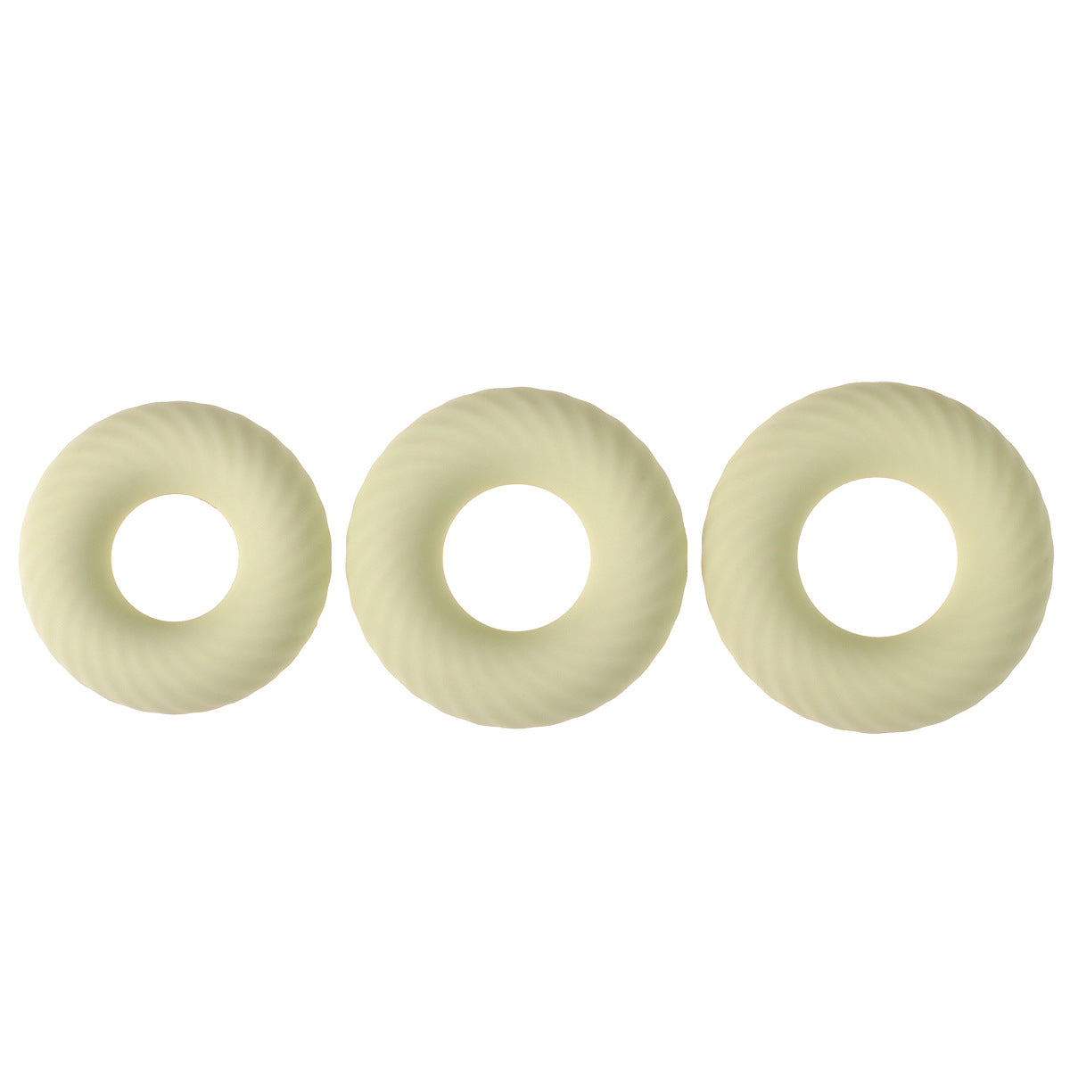 Thickened Cock Rings - light green SML set - image 6