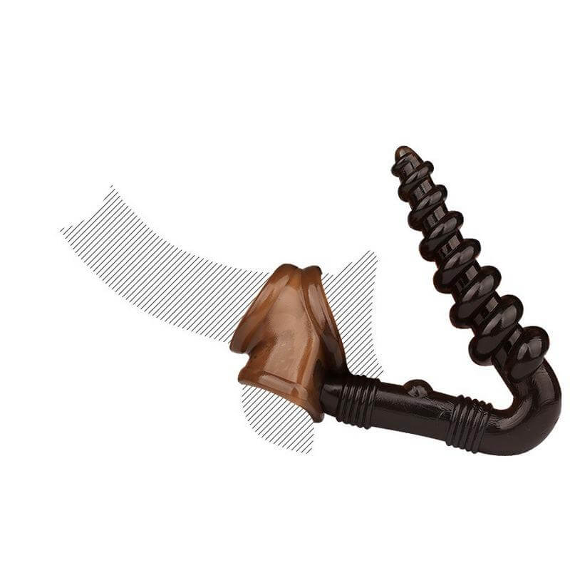 Dual Penius Ring with Spiral Texture Design - image 3