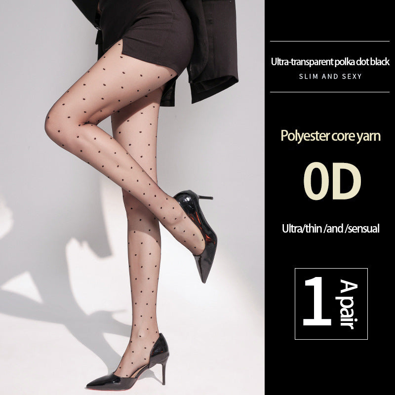 0D Sheer Tights – Ultra Thin & High-Waisted Comfort - Polyester core yarn - One Size - image 5